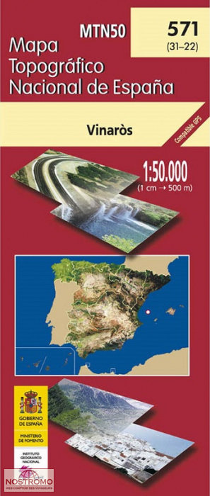 571 VINARÓS | carte topographique CNIG