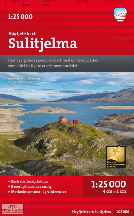 SULITJELMA | carte de randonnée Calazo
