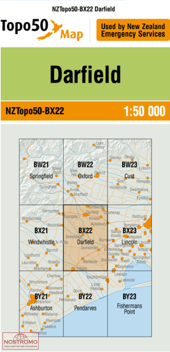 BX22 DARFIELD | carte topographique LINZ