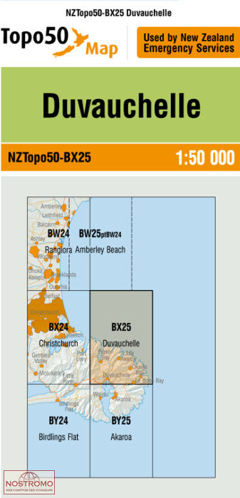 BX25 DUVAUCHELLE | carte topographique LINZ