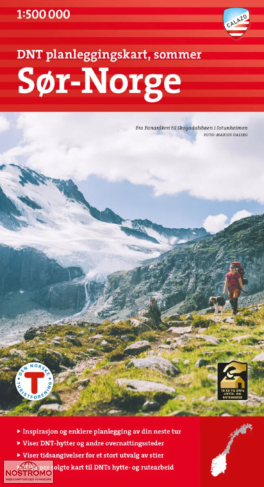NORVÈGE SUD | carte de randonnée Calazo