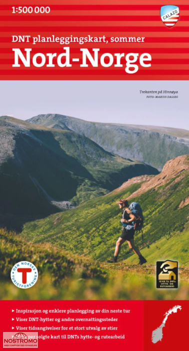 NORVÈGE NORD | carte de randonnée Calazo