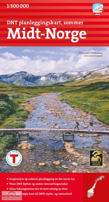 NORVÈGE CENTRALE | carte de randonnée Calazo