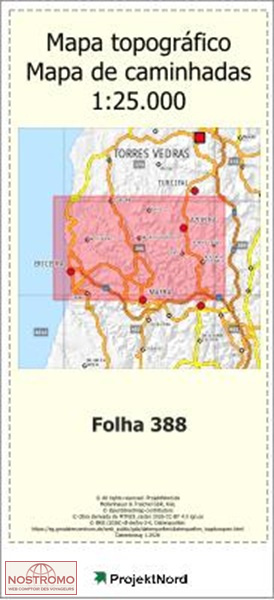 388 ERICEIRA (MAFRA) | carte topographique Projektnord