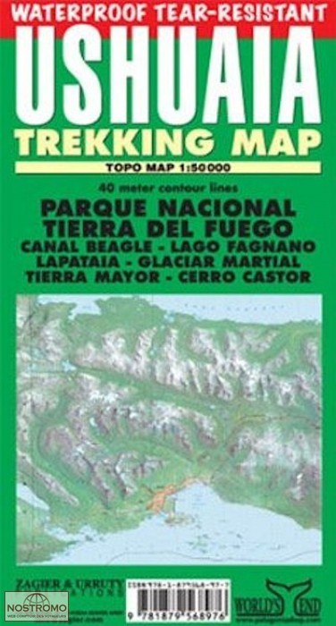 USHUAIA | Zagier y Urruty trekking map