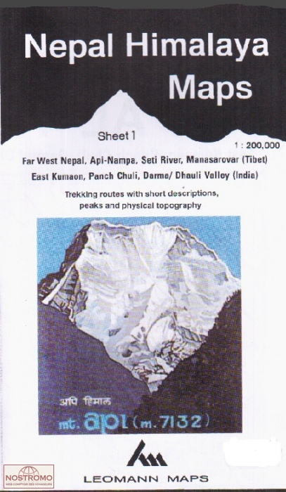 1 NEPAL HIMALAYA | Leomann topographical map