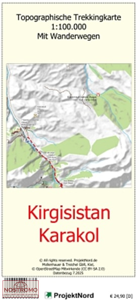 KARAKOL | carte topographique Projektnord