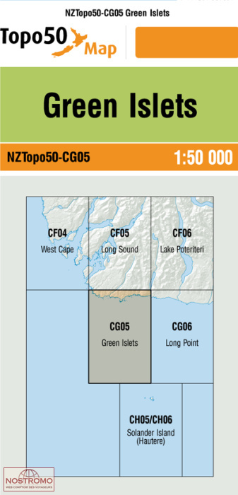 CG05 GREEN ISLETS | carte topographique LINZ