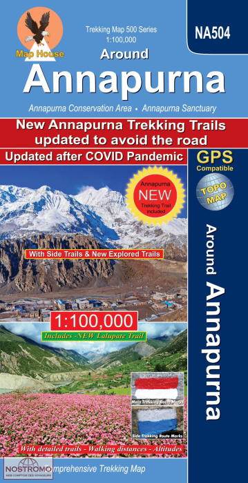 AROUND ANNAPURNA - NA 504 | Nepamaps trekking map