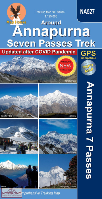 AROUND ANNAPURNA - 7 PASSES TREK - NA 527 | Nepamaps trekking map
