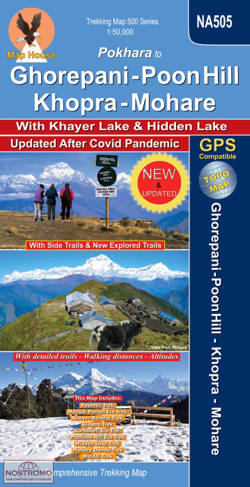POKHARA TO GHOREPANI - POON HILL - NA 505 | Nepamaps trekking map