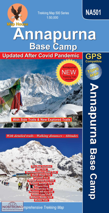 ANNAPURNA BASE CAMP - NA 501 | Nepamaps trekking map