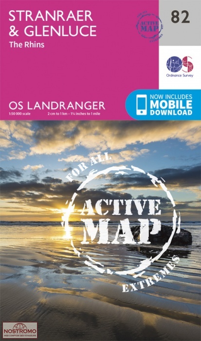 082 STRANRAER & GLENLUCE - THE RHINS | OS hiking map