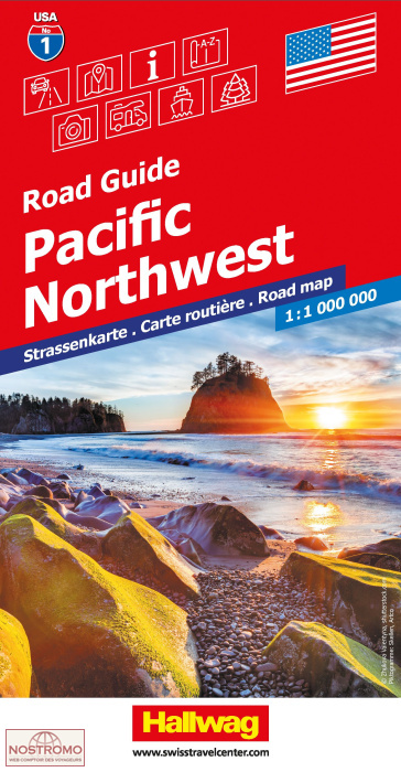 USA 1 - PACIFIC NORTHWEST | Hallwag road map