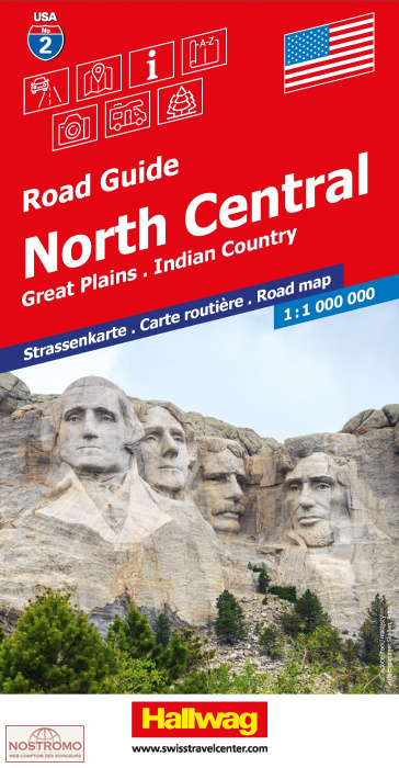 USA 2 - NORTH CENTRAL | carte routière Hallwag
