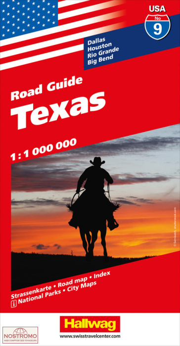 USA 9 - TEXAS | carte routière Hallwag