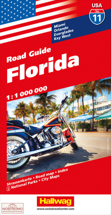 USA 11 - FLORIDA | Hallwag road map