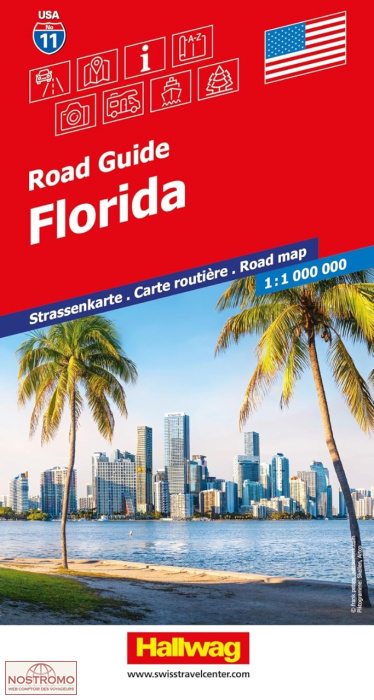 USA 11 - FLORIDA | Hallwag road map