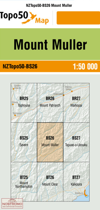 BS26 MOUNT MULLER | carte topographique LINZ