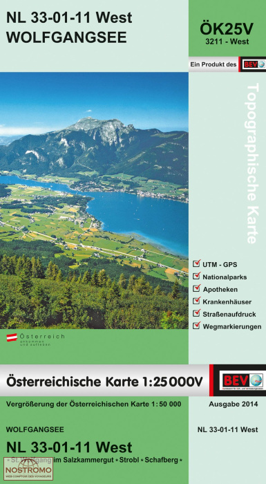 3211-WEST WOLFGANGSEE | BEV topographical map