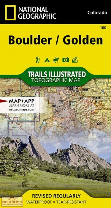 BOULDER - GOLDEN | National Geographic hiking map