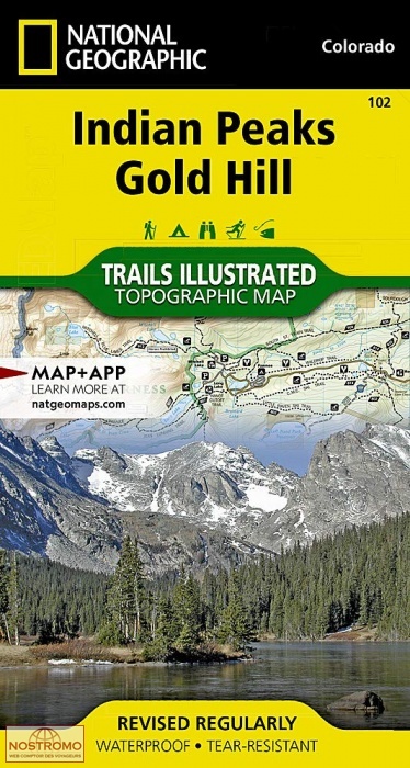 INDIAN PEAKS - GOLD HILL | National Geographic hiking map