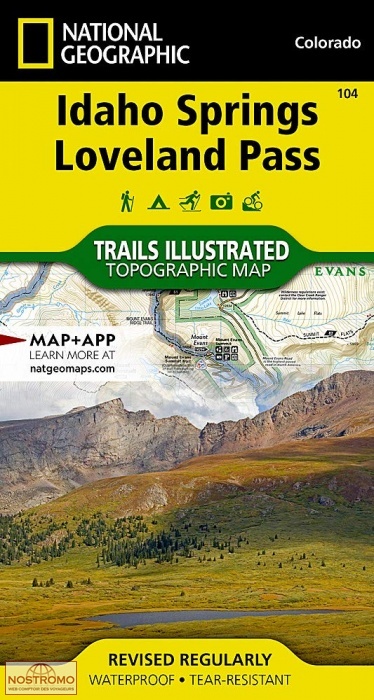 IDAHO SPRINGS - LOVELAND PASS | National Geographic hiking map