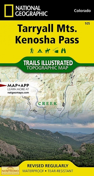 TARRYALL MOUNTAINS - KENOSHA PASS | National Geographic hiking map