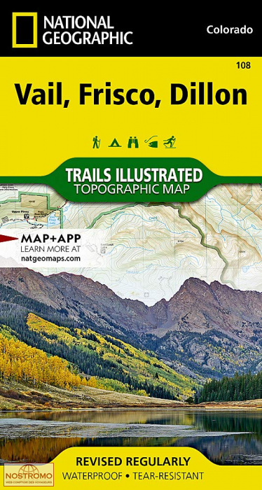 VAIL - FRISCO - DILLON | National Geographic hiking map