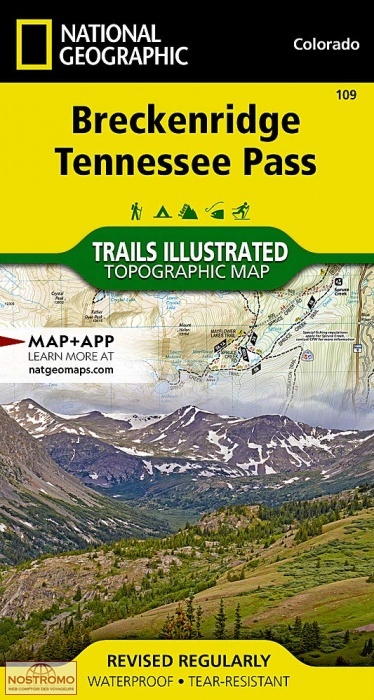 BRECKENRIDGE - TENNESSEE PASS | National Geographic hiking map