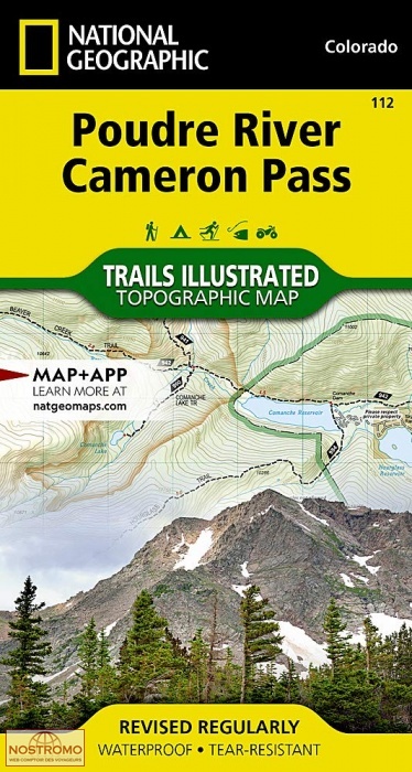 POUDRE RIVER - CAMERON PASS | National Geographic hiking map