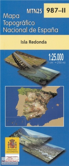 0987-2 ISLA REDONDA | carte topographique CNIG