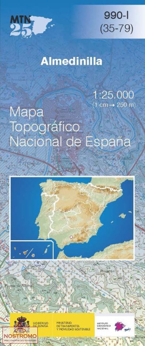0990-1 ALMEDINILLA | carte topographique CNIG