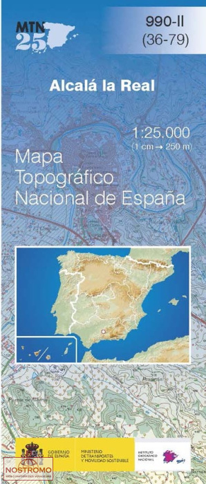 0990-2 ALCALÁ LA REAL | carte topographique CNIG
