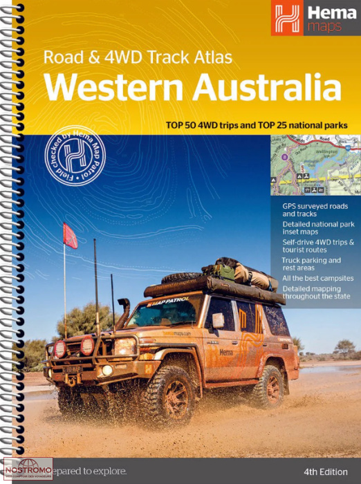 WESTERN AUSTRALIA ROAD & 4WD TRACK ATLAS | atlas touristique Hema