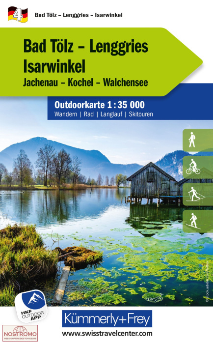 04 BAD TÖLZ - LENGGRIES - ISARWINKEL | Kummerly+Frey hiking map