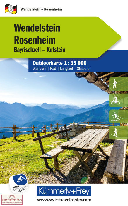 06 WENDELSTEIN - ROSENHEIM | carte de randonnée Kummerly+Frey