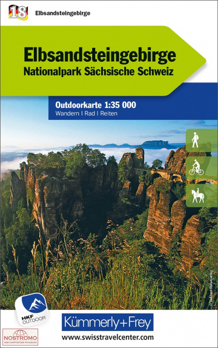 18 ELBSANDSTEINGEBIRGE | Kummerly+Frey hiking map