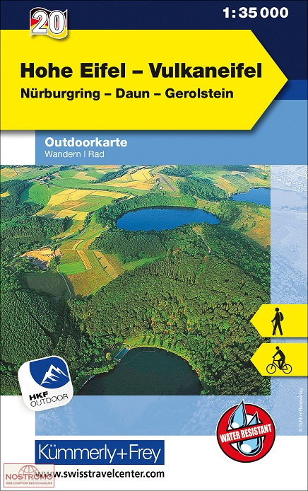 20 HOHE EIFEL - VULKANEIFEL | Kummerly+Frey hiking map
