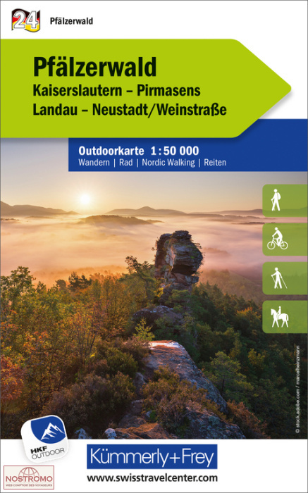 24 PFÄLZERWALD | Kummerly+Frey hiking map