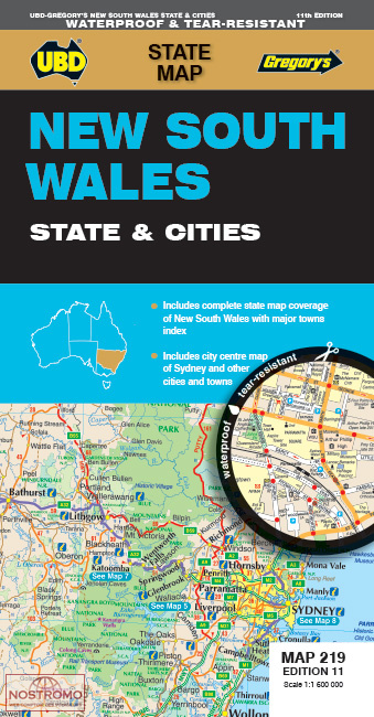 NEW SOUTH WALES | Ubd Gregorys road map