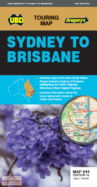 SYDNEY TO BRISBANE | UBD Gregorys road map