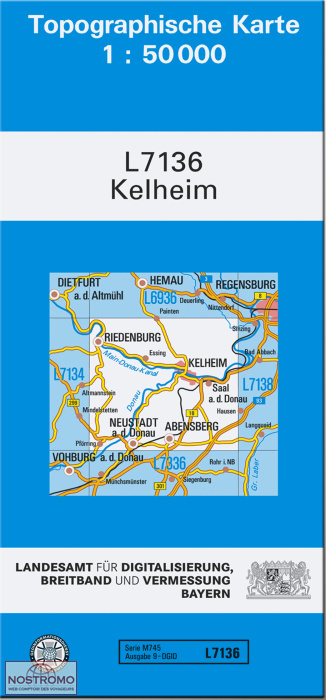 L7136 KELHEIM | carte topographique LDBV