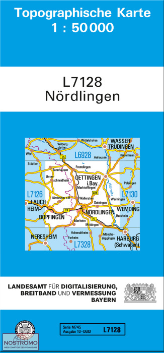 L7128 NÖRDLINGEN | carte topographique LDBV