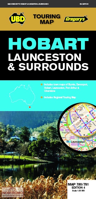HOBART, LAUNCESTON & SURROUNDS | Ubd Gregorys road map