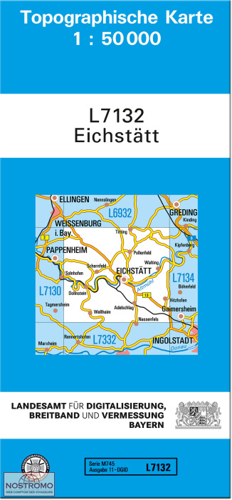 L7132 EICHSTÄTT | carte topographique LDBV
