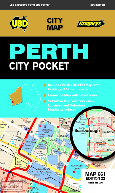 PERTH | plan de ville UBD Gregorys