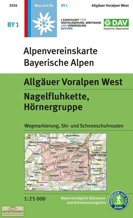 BY01 ALLGÄUER VORALPEN WEST | DAV Alpenverein hiking map