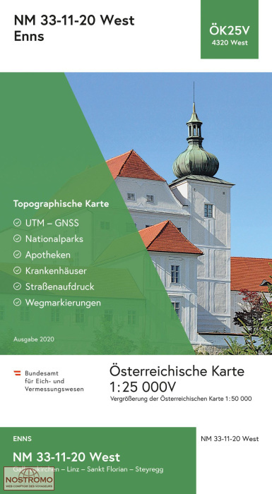 4320-WEST ENNS | carte topographique BEV