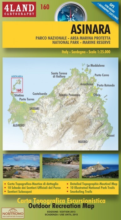 160 ASINARA | 4Land hiking map
